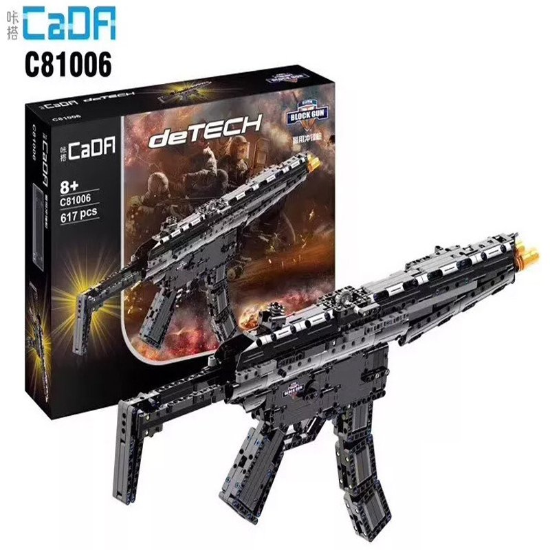 CaDA Model Submachine Gun Brick Building Set
