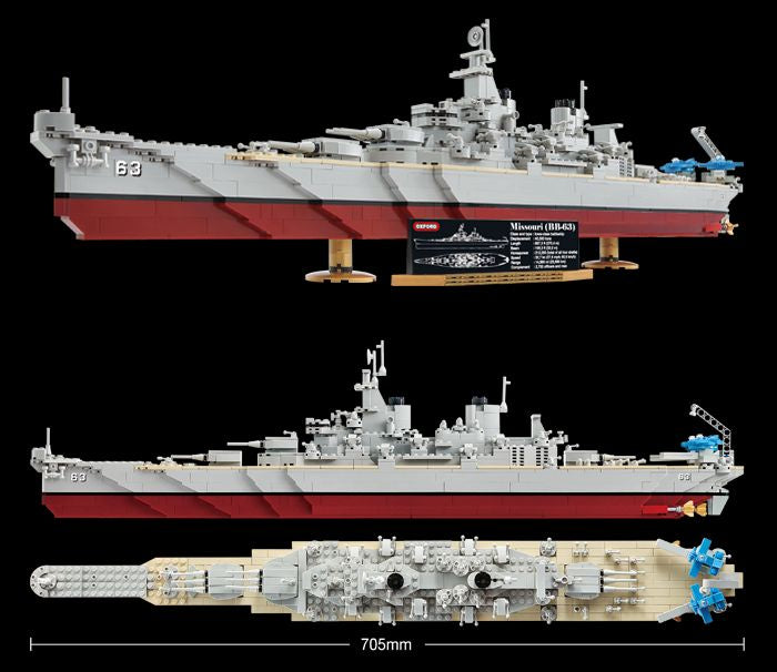 IMEX Oxford Missouri US Navy Battleship BB-63