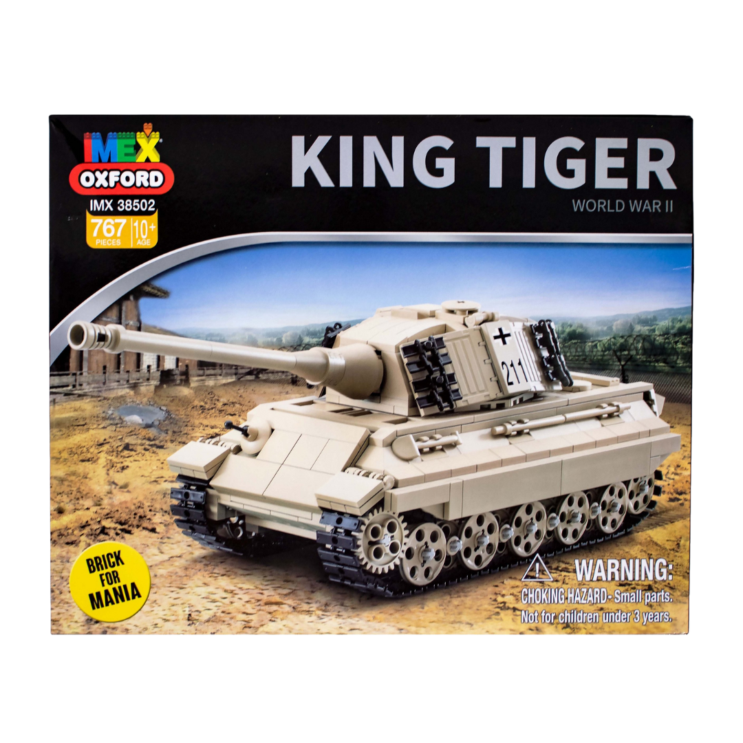 IMEX Oxford King Tiger Tank Brick Set – 767-Piece WWII German Heavy Tank Model