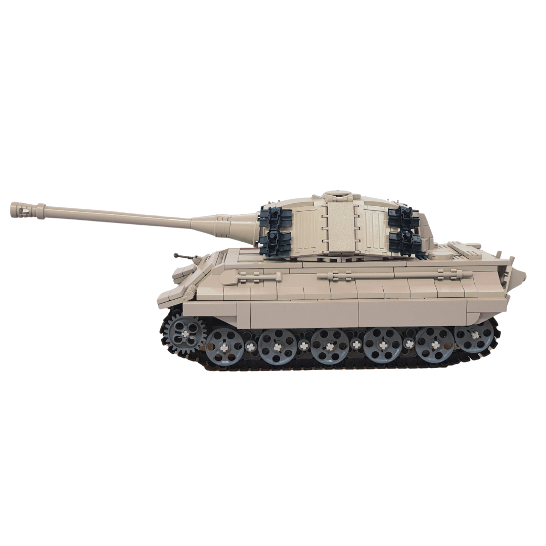 IMEX Oxford King Tiger Tank Brick Set – 767-Piece WWII German Heavy Tank Model