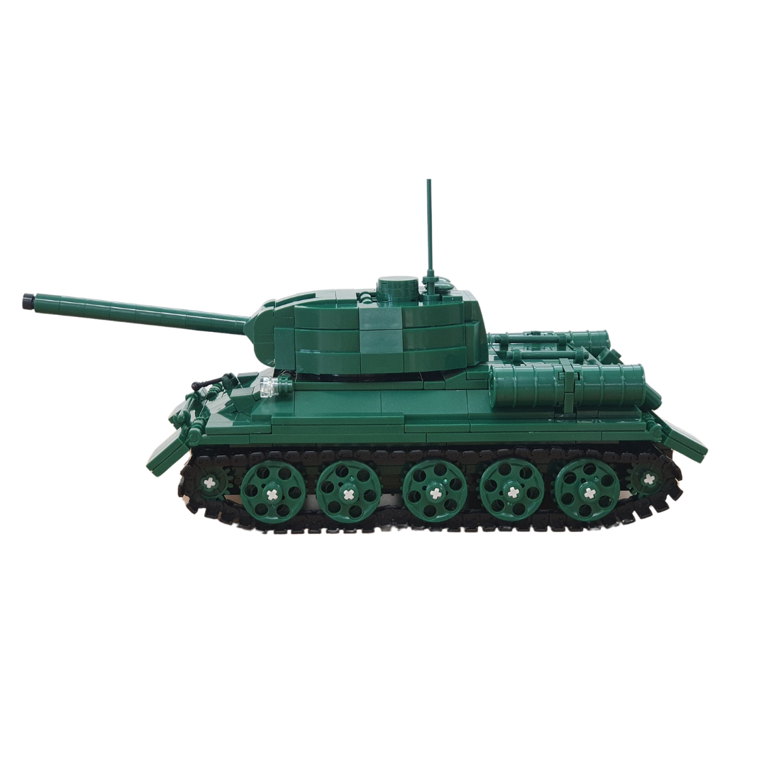 IMEX Oxford T34/85 Tank Brick Set – 612-Piece WWII Russian Medium Tank Model