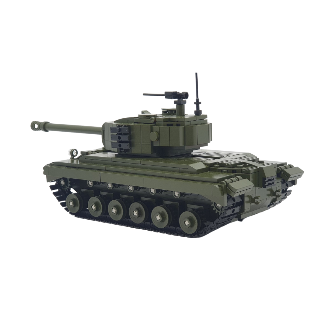 IMEX Oxford M26 Pershing Tank Brick Set – 748-Piece WWII Heavy Tank Model