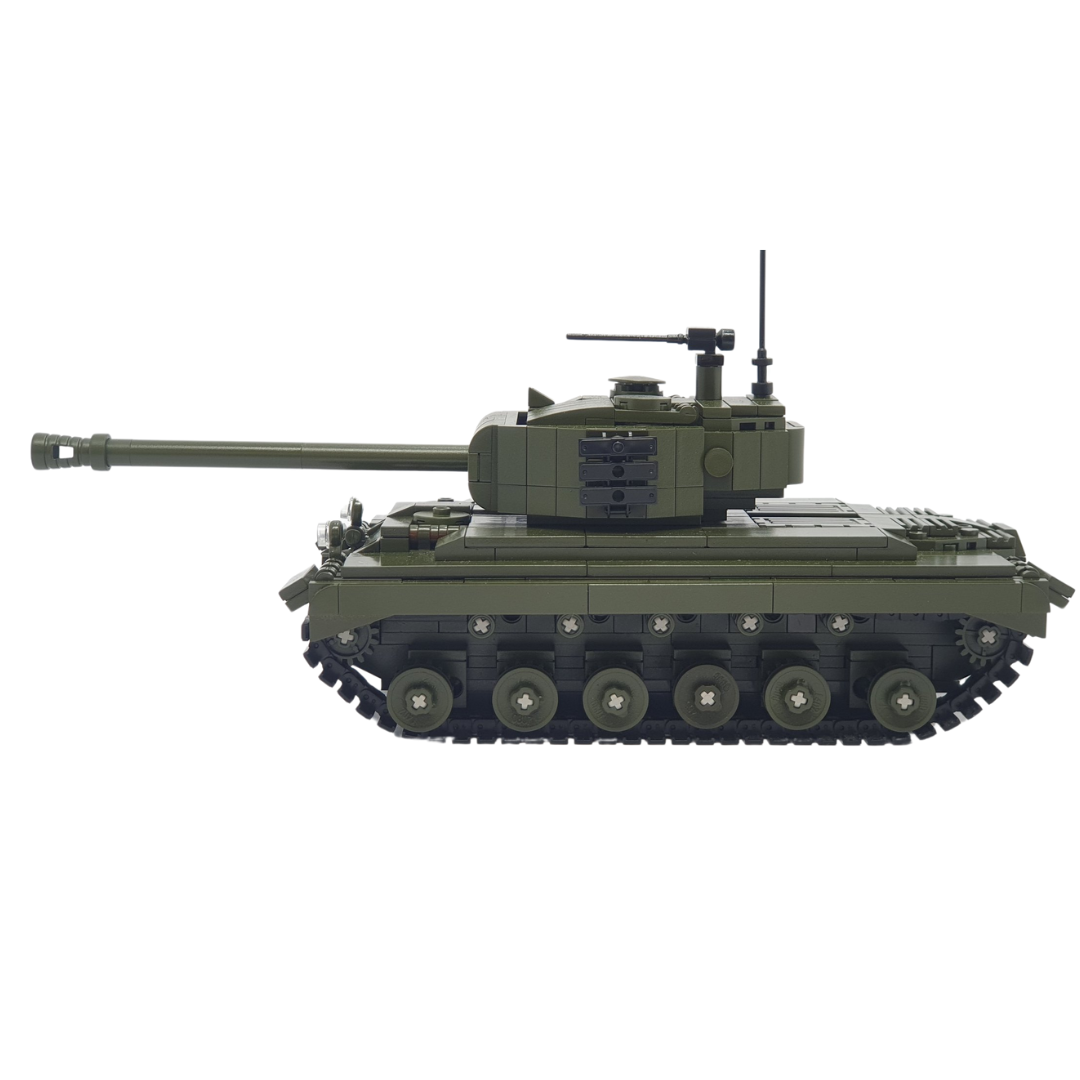 IMEX Oxford M26 Pershing Tank Brick Set – 748-Piece WWII Heavy Tank Model