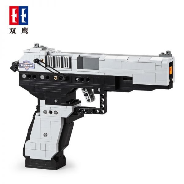 CaDA Model Combat Pistol Brick Building Set 412 Pieces