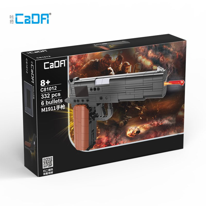 CaDA Model Pistol Brick Building Set 332 Pieces