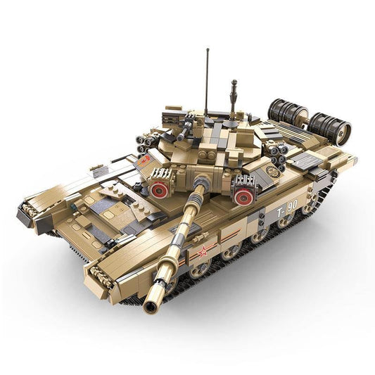 CaDA 1:20 Scale Model T-90 (Non-Motorized) Brick Building Set 1,722 Pieces