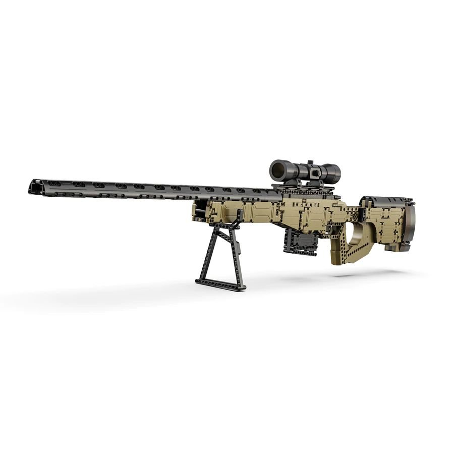 CaDA Model Sniper Rifle Brick Building Set 979 Pieces