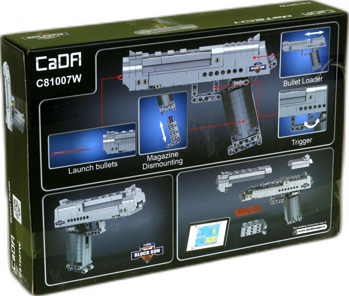 CaDA Model Pistol Brick Building Set 307 Pieces
