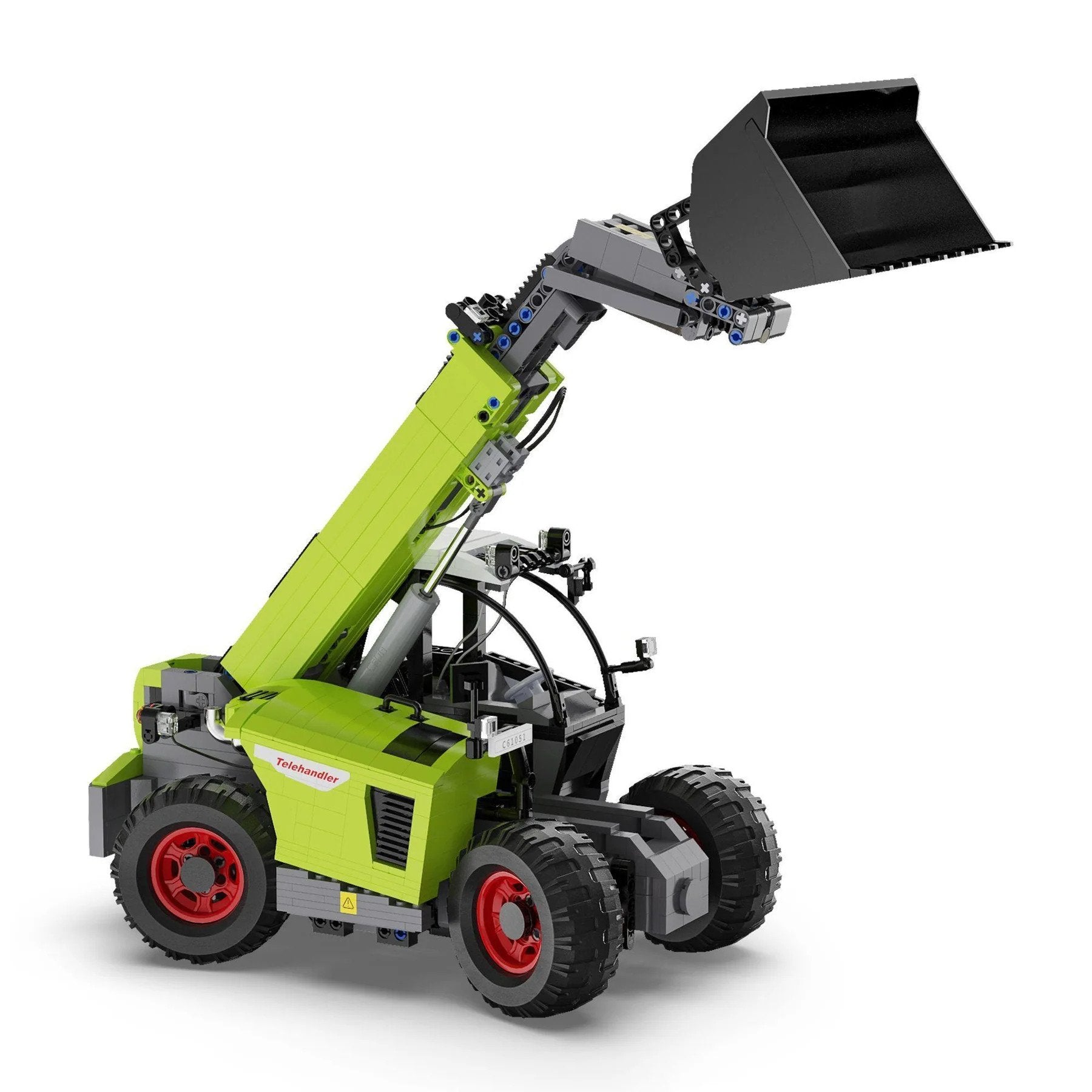 CaDA Masters Telehandler Loader 1:17 Scale Remote Controlled Construction Series 1:17 Scale Full Function Brick Building Set 1,469 Pieces