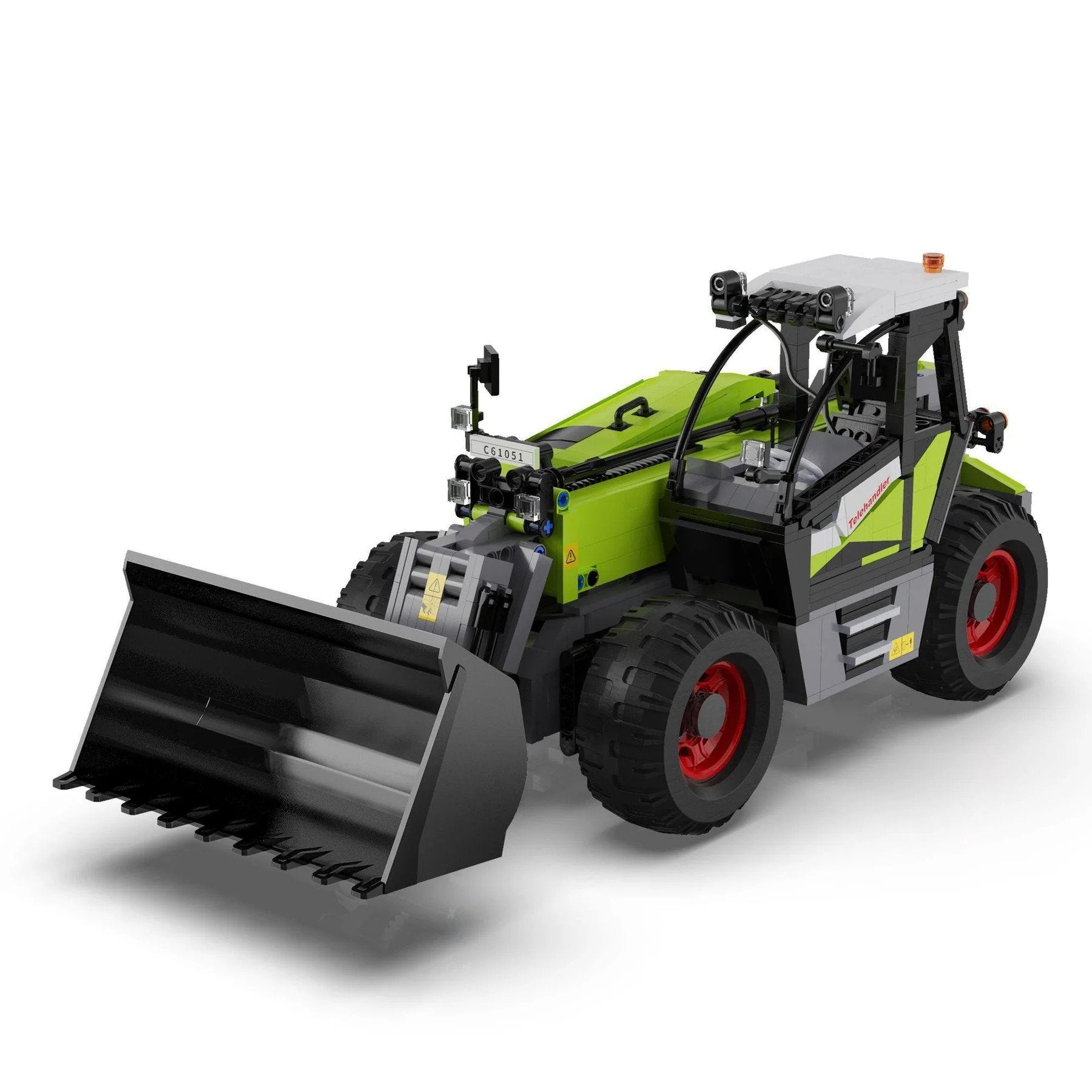 CaDA Masters Telehandler Loader 1:17 Scale Remote Controlled Construction Series 1:17 Scale Full Function Brick Building Set 1,469 Pieces