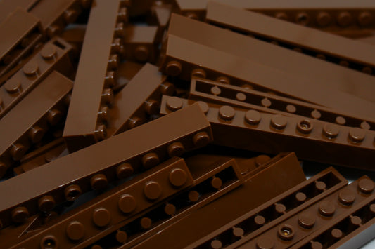1x10 Stud Bricks 50 Pack (Brown)
