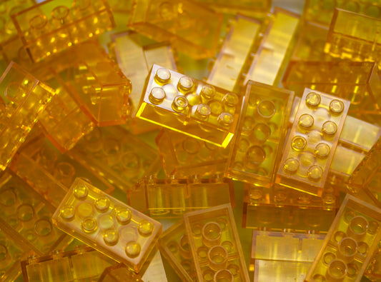2X4 Brick 100 Pack (Transparent Amber)