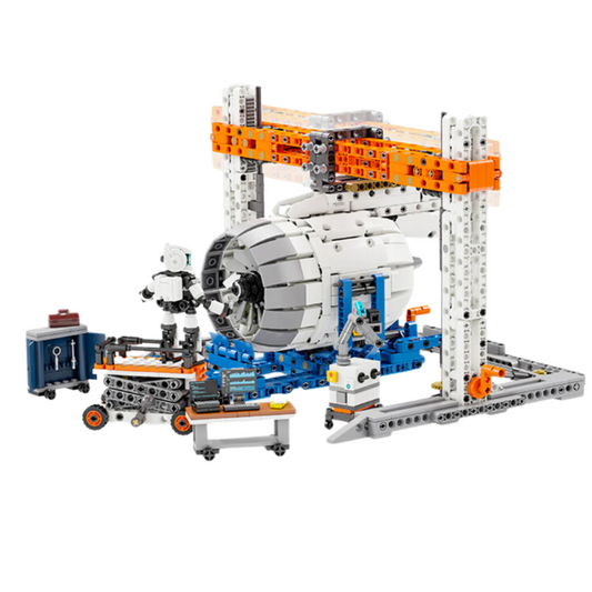 Pantasy Aircraft Engine Workshop Brick Set – ~2,000-Piece Detailed Model with Realistic Workshop Design