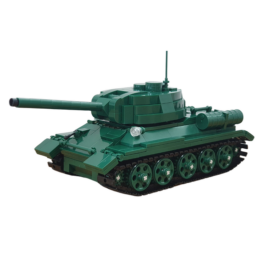 IMEX Oxford T34/85 Tank Brick Set – 612-Piece WWII Russian Medium Tank Model